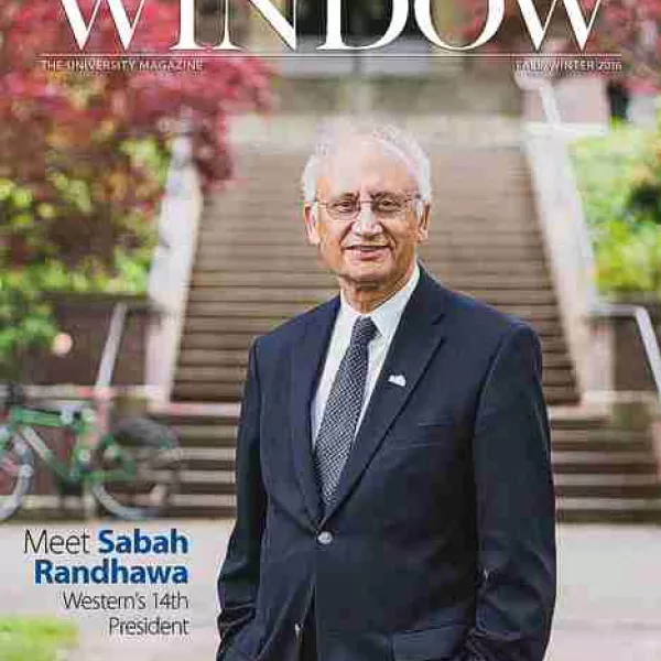 New President, Sabah Randhawa, on the cover of Fall/Winter 2016 Window