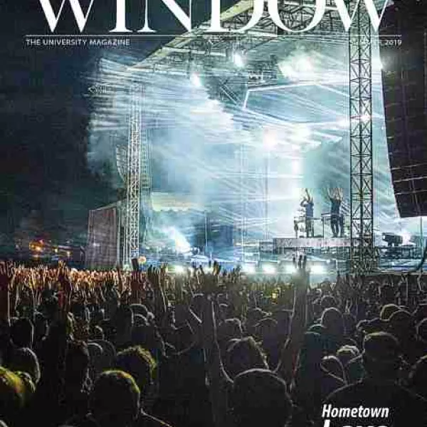 Music group Odesza on the cover of Spring 2019 Window